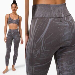 Lululemon Ebb To Street Tight In Stone Wash Graphite Grey